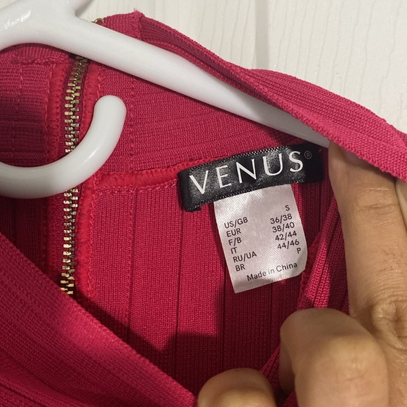 Fuschia Pink Bodicon Long Sleeve Midi - Picture 5 of 5